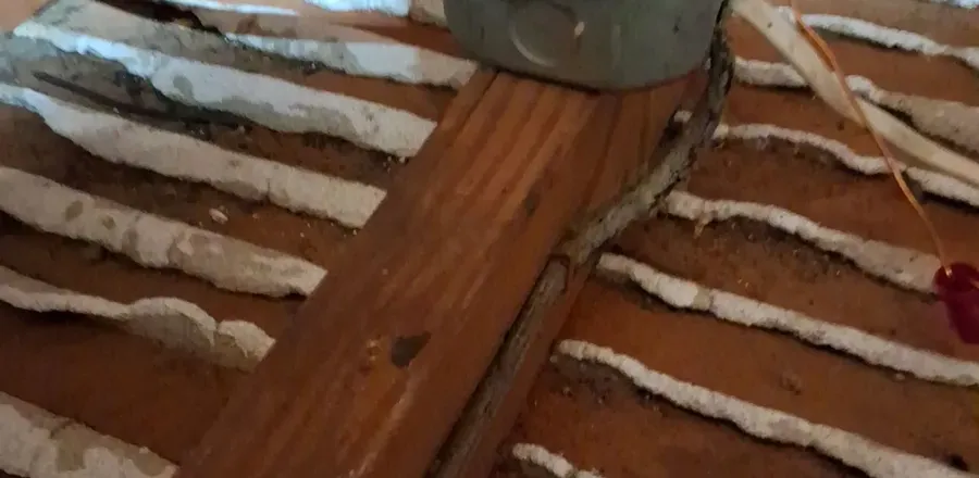 Original knob and tube wiring found in an older Sacramento home