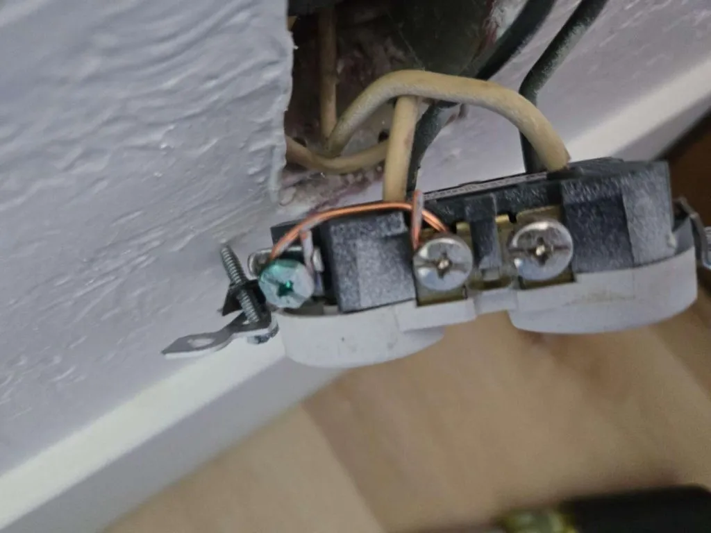 Aging wiring splice found in an older Sacramento home