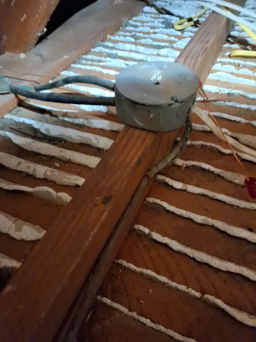 Original knob and tube wiring found in an older Sacramento home